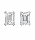 Emerald Solitaire Studs Earrings