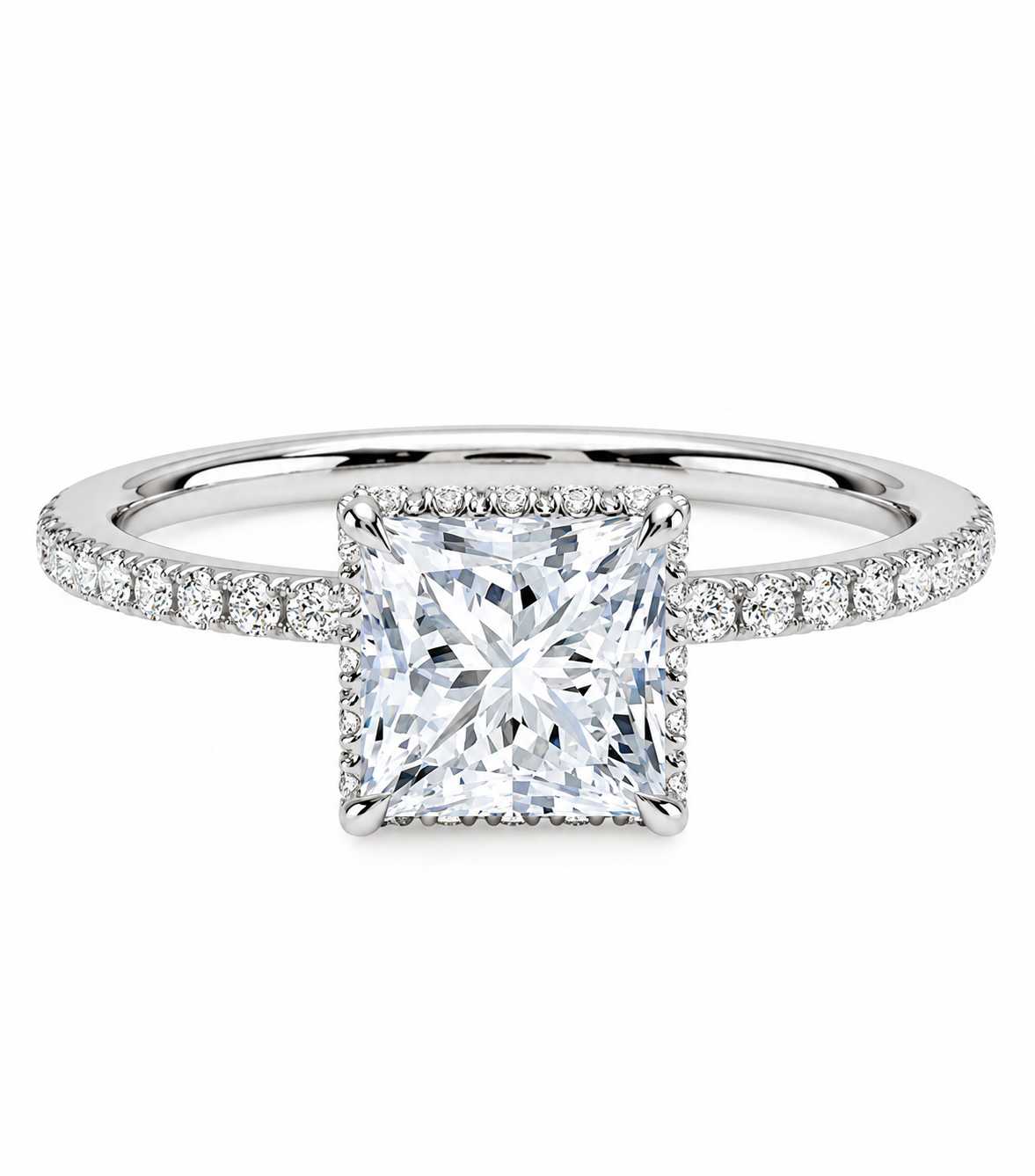 Princess Pavé Diamond Ring