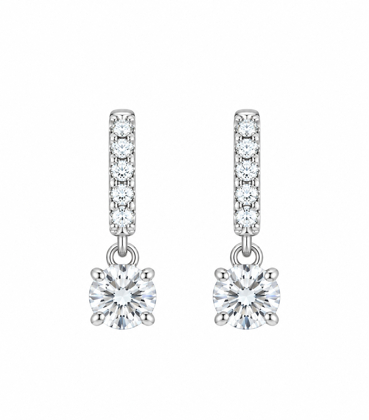 Classic Huggie Drop Earrings