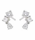 Trio Diamond Drop Earrings