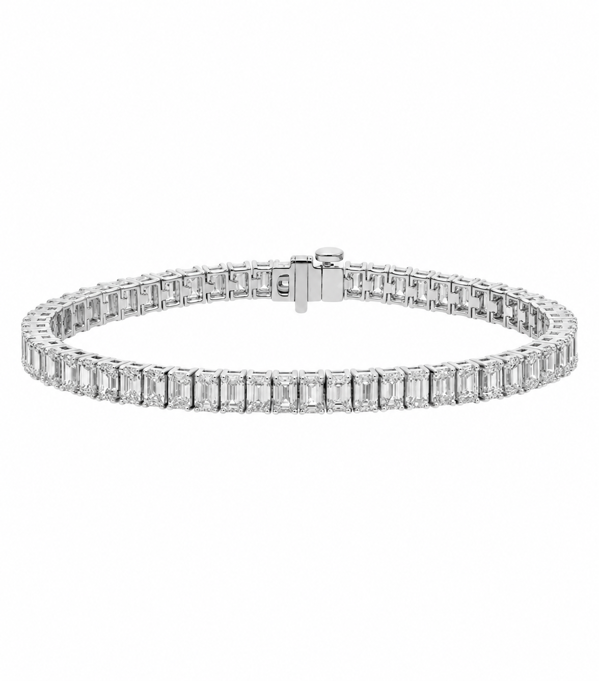 Emerald Diamond Tennis Bracelet