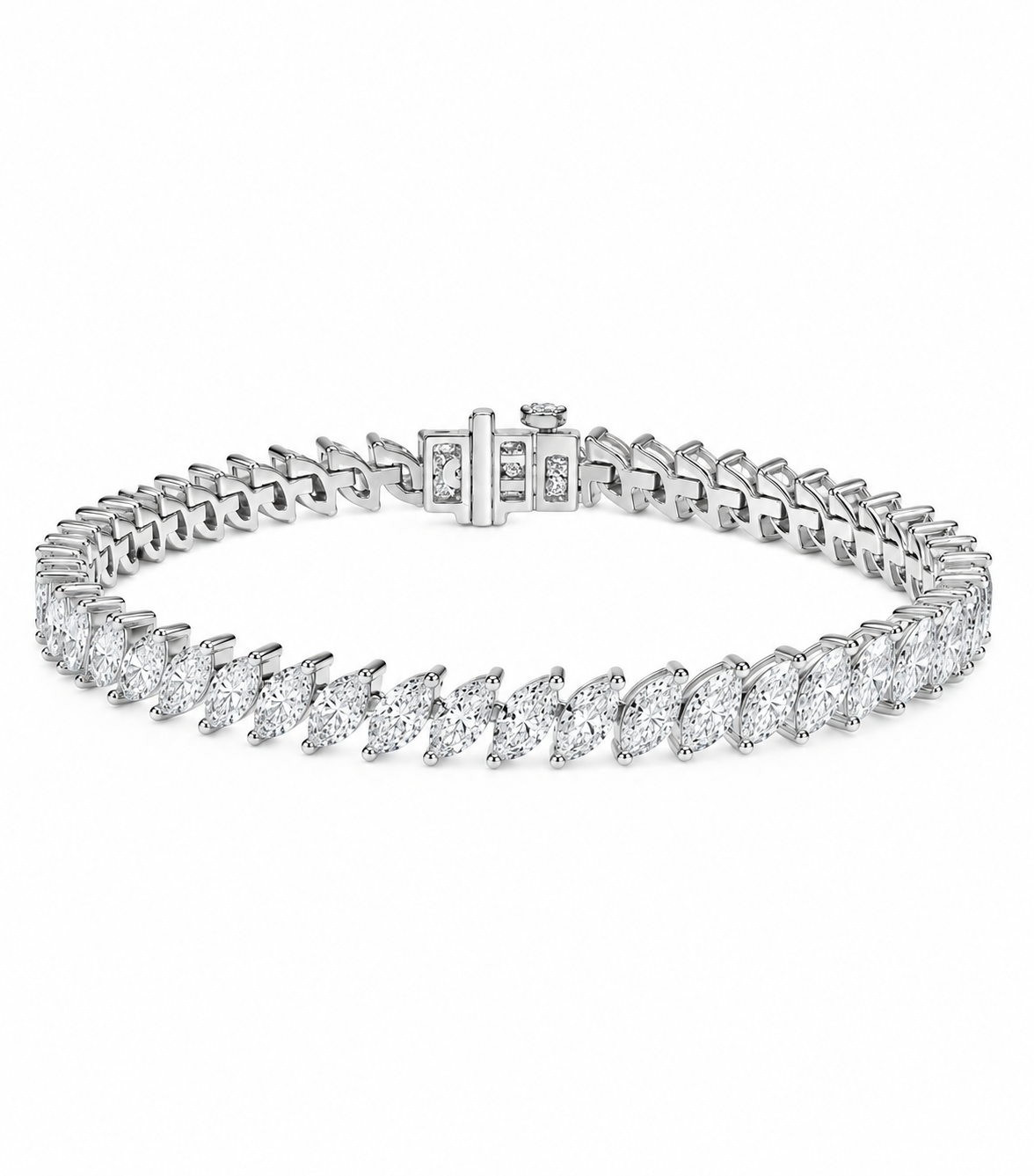 Marquise Diamond Tennis Bracelet