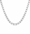 Emerald Diamond Tennis Necklace