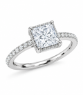Princess Pavé Diamond Ring