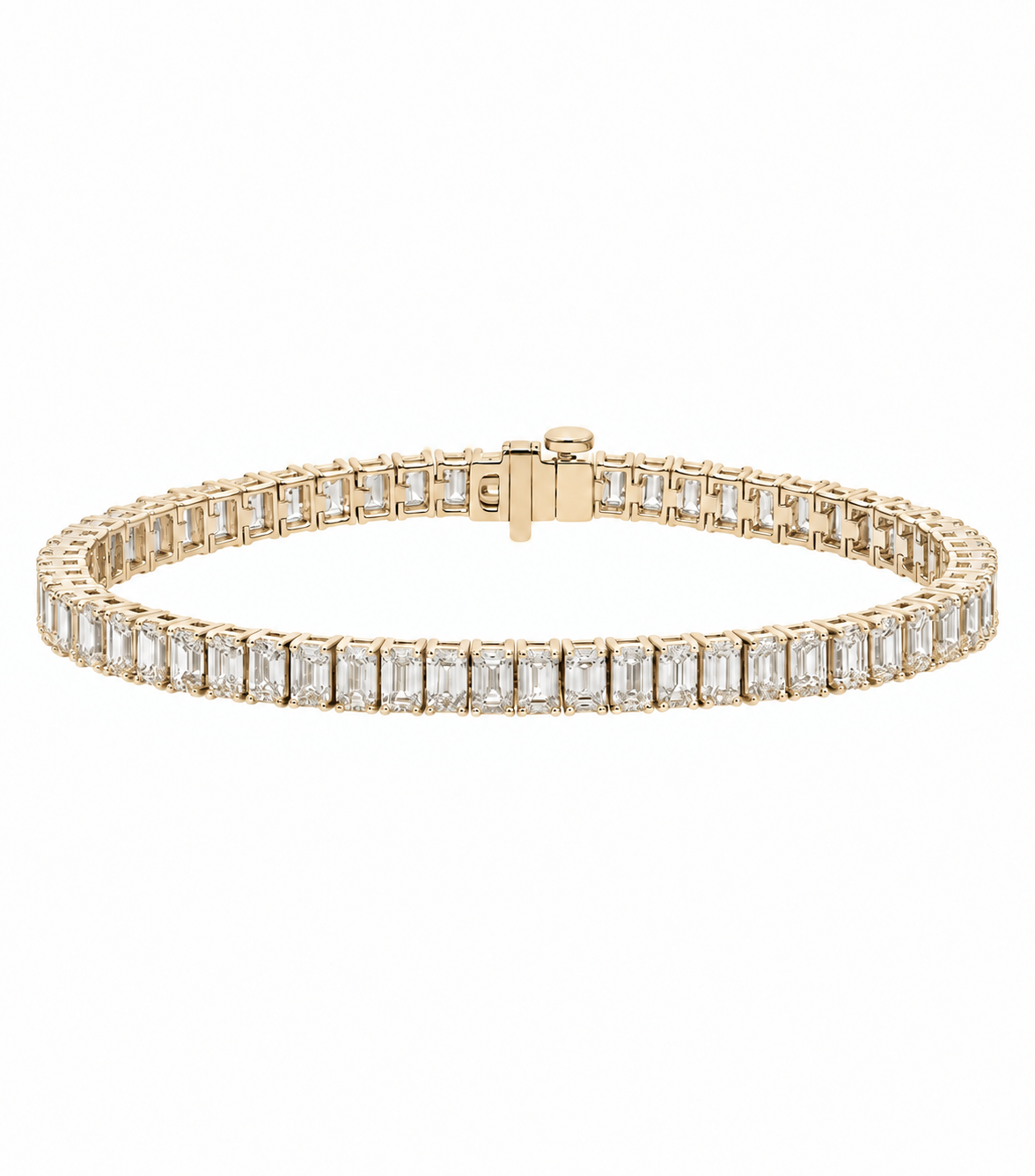Emerald Diamond Tennis Bracelet