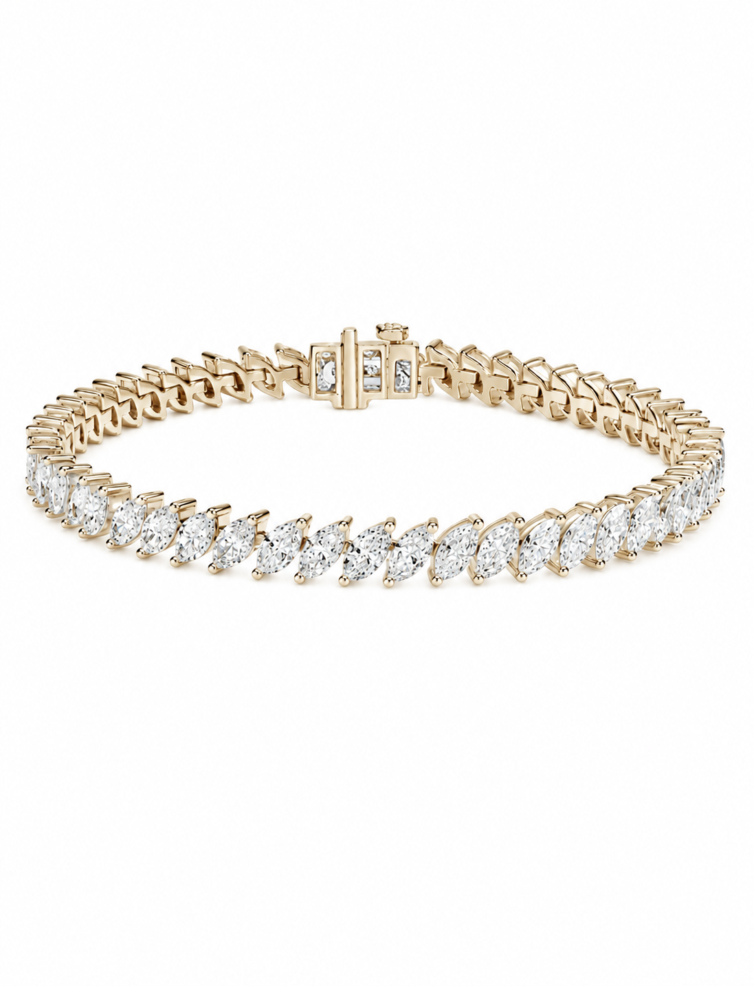 Marquise Diamond Tennis Bracelet