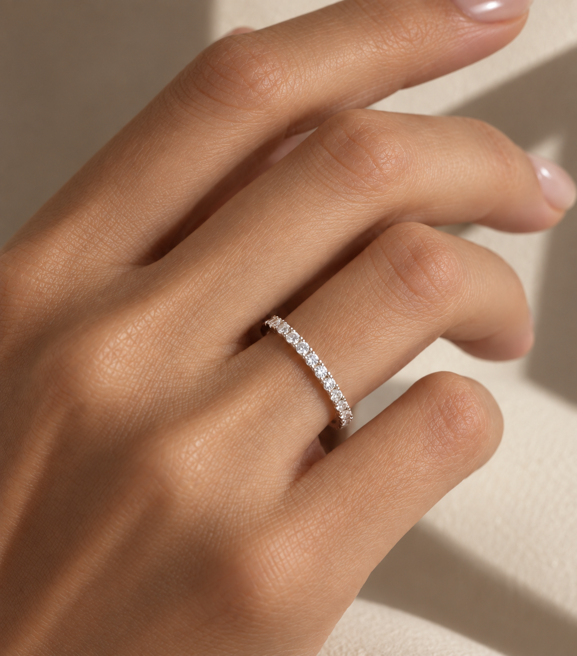 Éclat Half Pavé Band 1.8mm