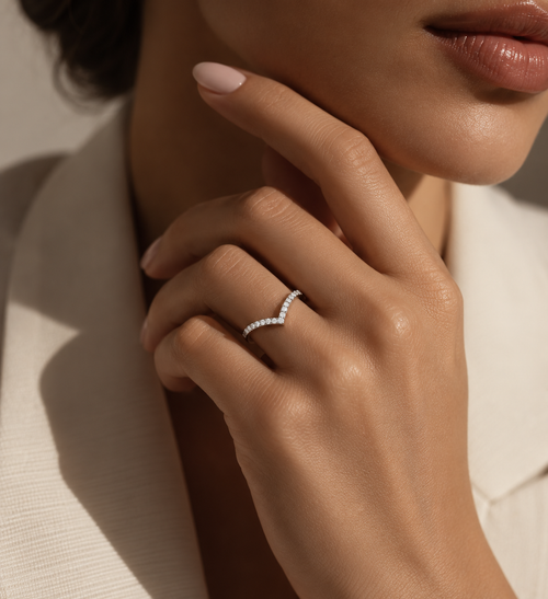 Chevron Diamond Band