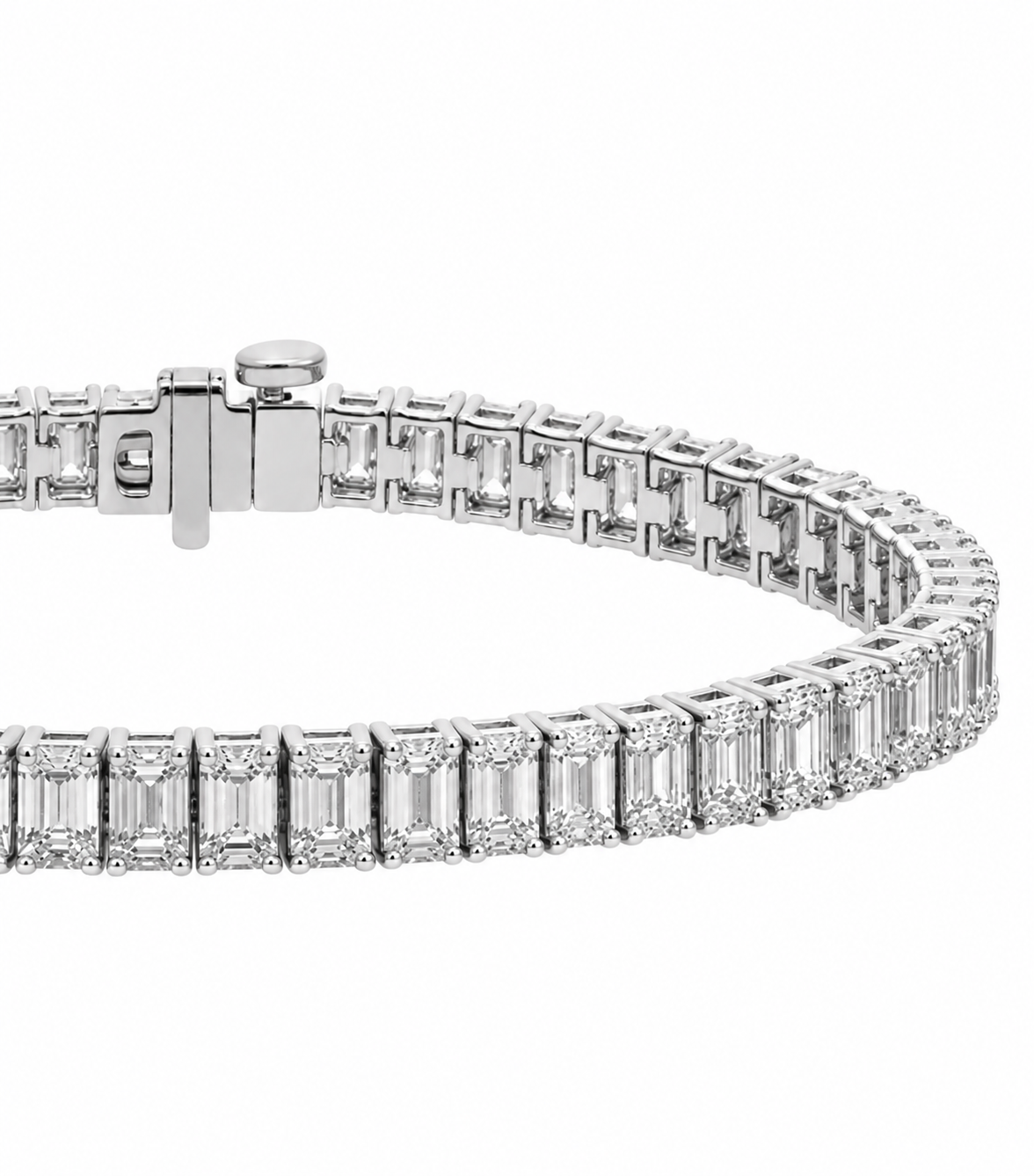 Emerald Diamond Tennis Bracelet