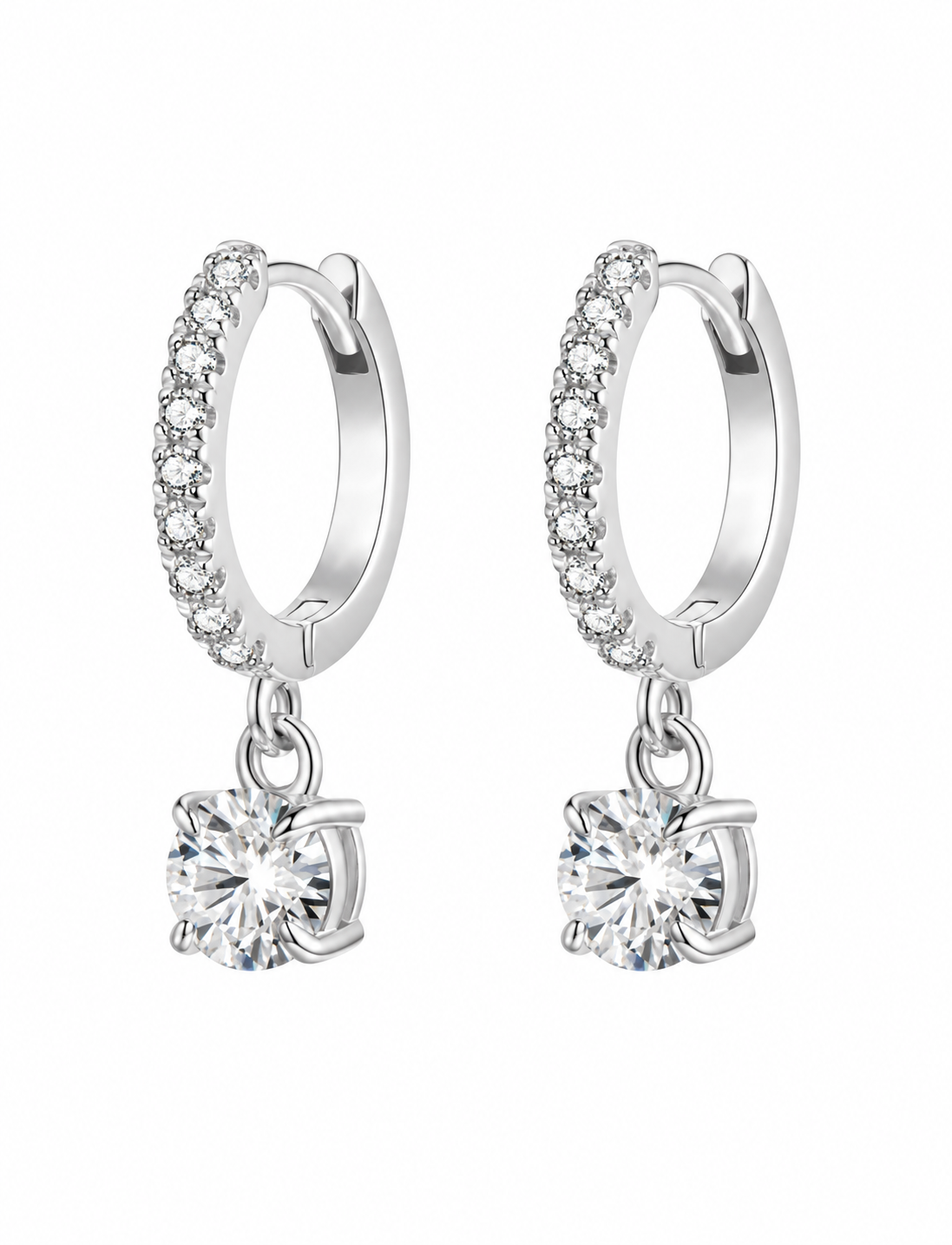 Classic Huggie Drop Earrings