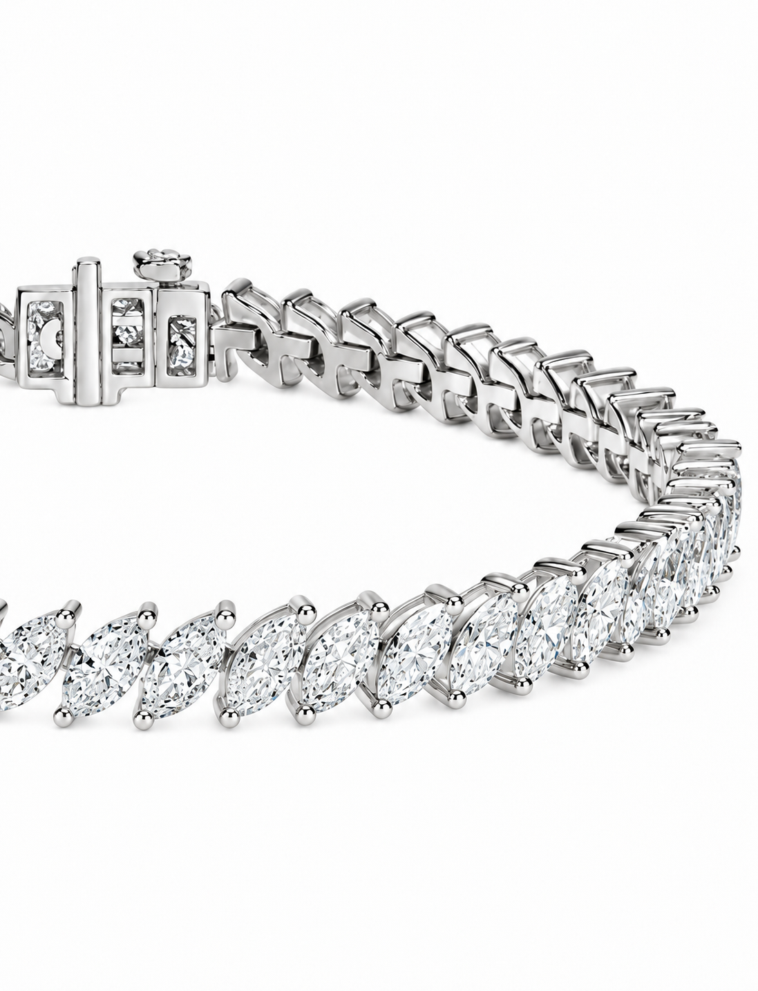 Marquise Diamond Tennis Bracelet