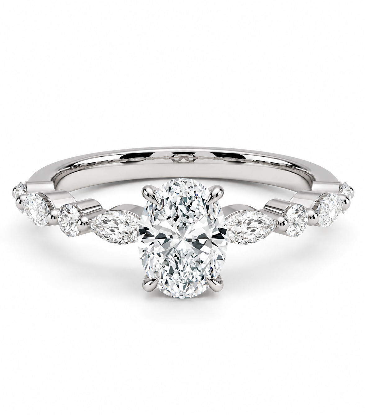 Oval Marquise Diamond Ring